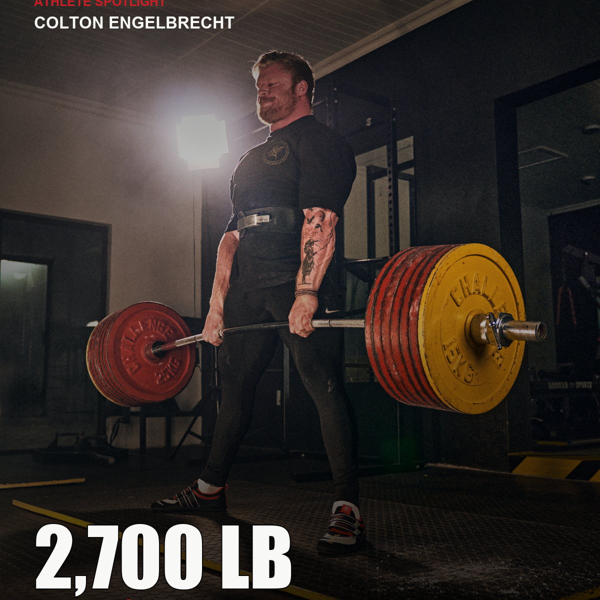 Colton Engelbrecht after a 1,085 lb deadlift on the way to a 2,700 lb raw total