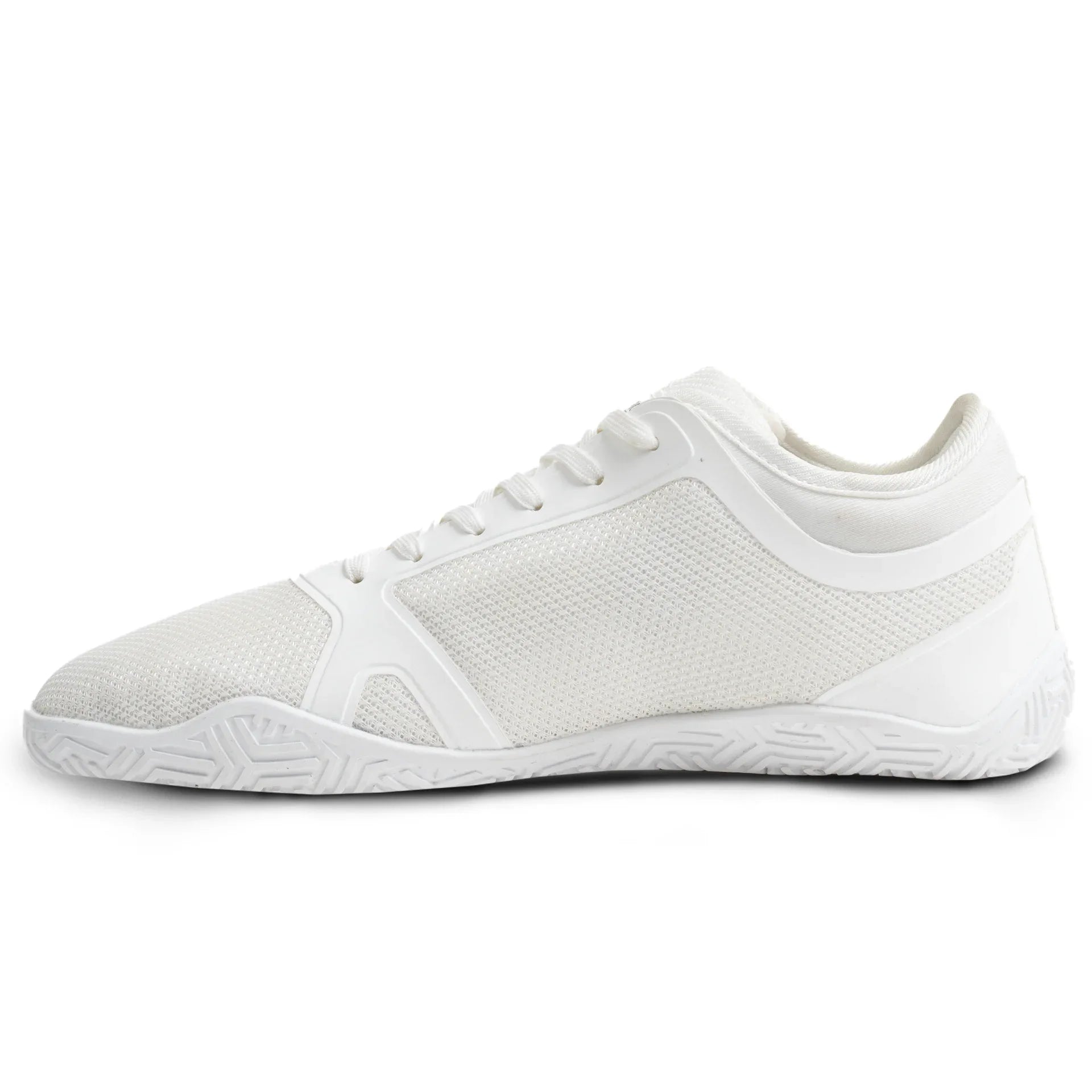 Radix Pro Bliss White top view - wide toe box barefoot training shoe for powerlifting