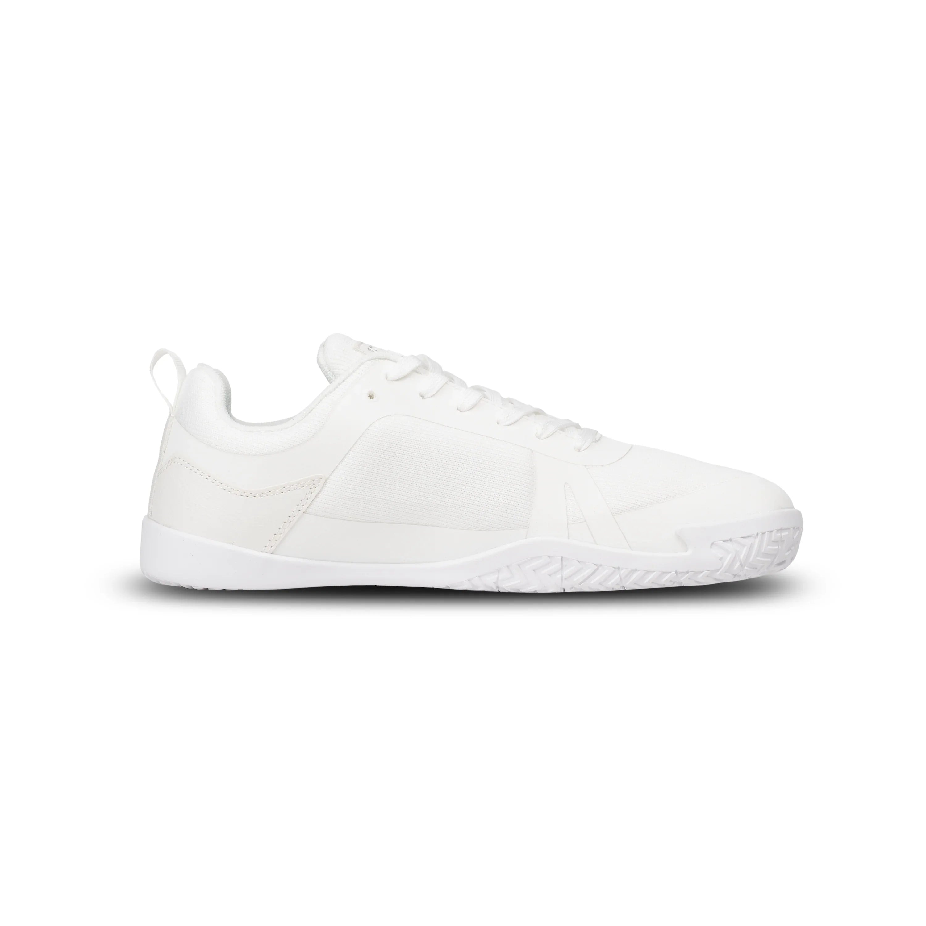 Radix Pure White rear view - minimalist barefoot training shoe for deadlifts and powerlifting